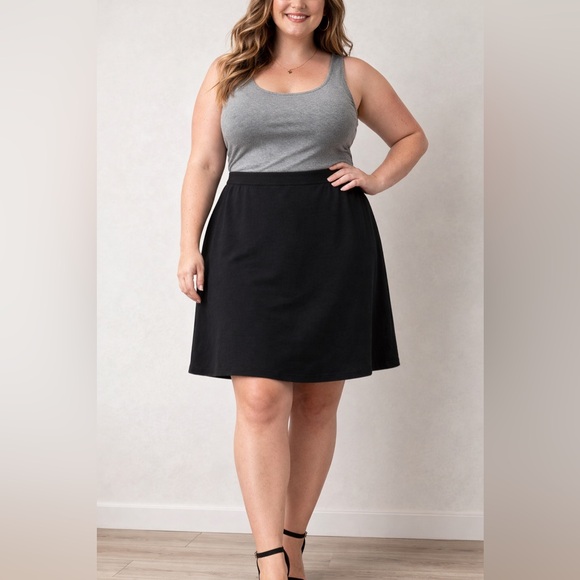 Conrad C Collection Dresses & Skirts - Conrad C Black A-Line Skirt with Stretch Size 18 Noir Essential Business Casual